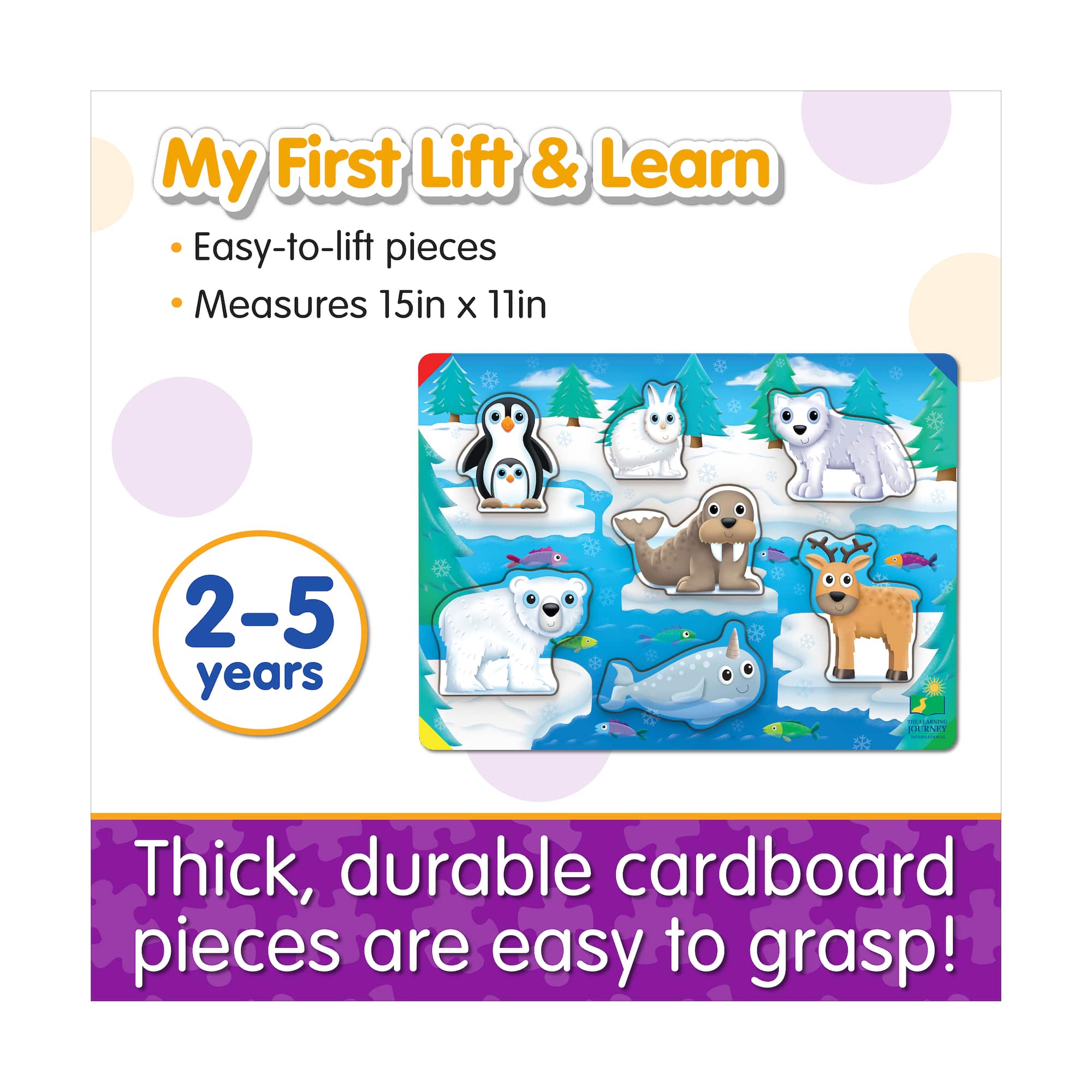 My First Lift & Learn Puzzle - Artic: 7 Pcs